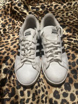 White And Black Adidas Cloudfoam 8