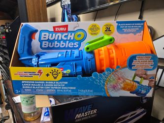 New Zuru Bunch O Bubble Spinning Barrel Motorized Bubble Blaster 250ml $20