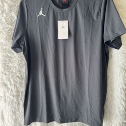 New charcoal Jordan Classic Dri-Fit Tee with White Logo