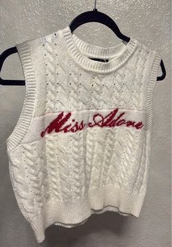 Miss Albane Cable Knit Sweater Vest