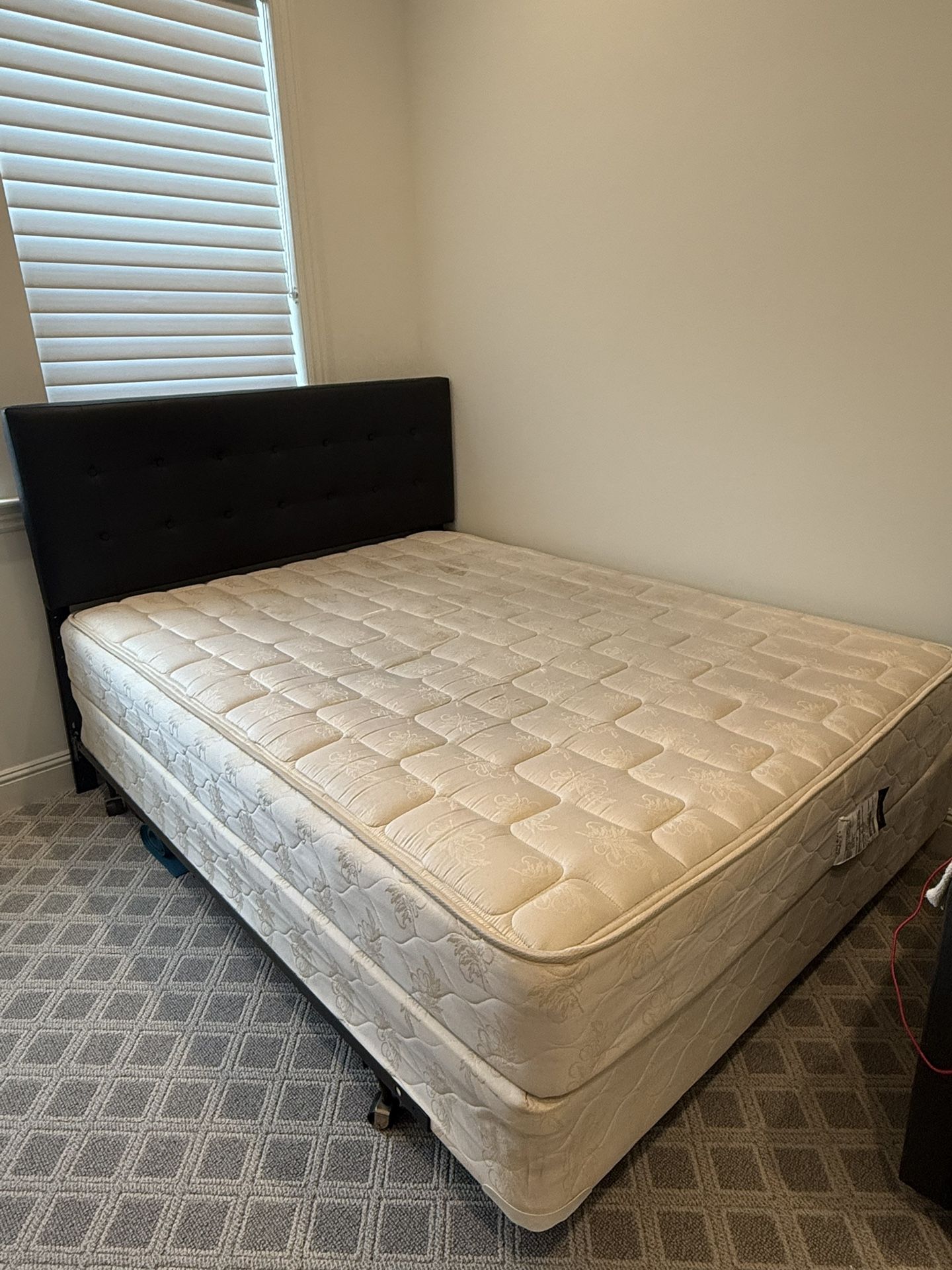Queen Mattress / BOx Spring/ Frame / Headboard
