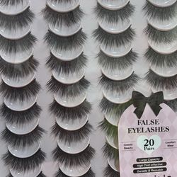 20 Piece Eyelashes 