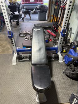 Bench with squat rack