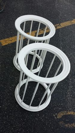 Mid-century modern round Wood tables