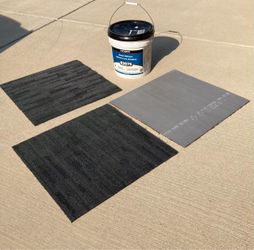Carpet Tiles with Roberts R3075 Adhesive