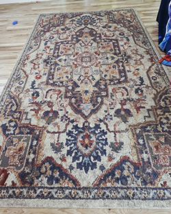 Area rug 6.6 × 9.6 feet. Pet free home.