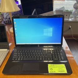 HP Pavilion G7 Laptop 17.3” Quad Core 6GB RAM 256GB SSD DVD-RW HDMI WiFi Webcam W10