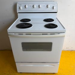 Whirlpool White Coil Electric Stove. 100% FULLY WORKING!