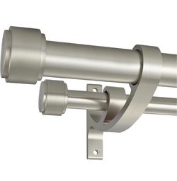Double Curtain Rods, 72"- 144"