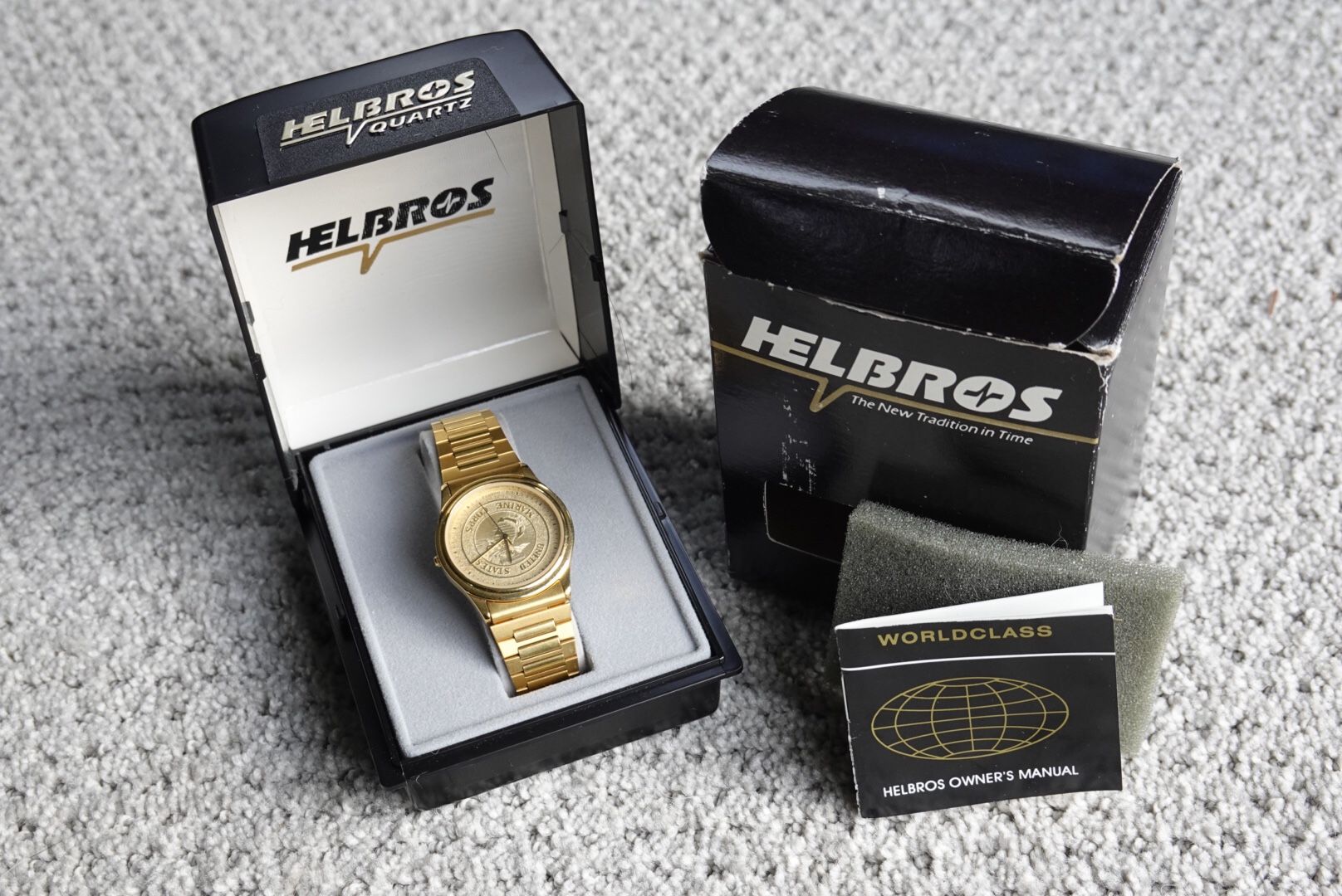 brand new Vintage Helbros Untied States Marine Crops watch