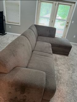 Sectional w/ Chaise and Ottoman for Sale