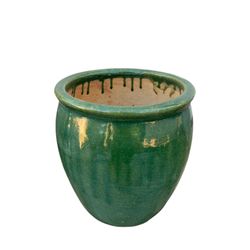 Glazed Ceramic Pot Planter 9.5Hx9W