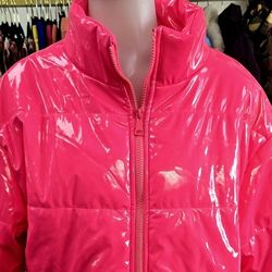Women's Pink Bubble Coat