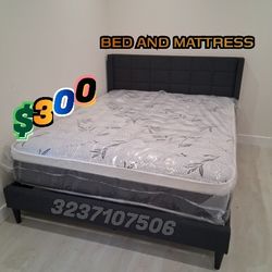 New Queen Size Mattress And Bed Frame 