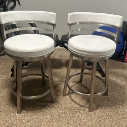 Two Armen Living Counter Height Swivel Bar Stools