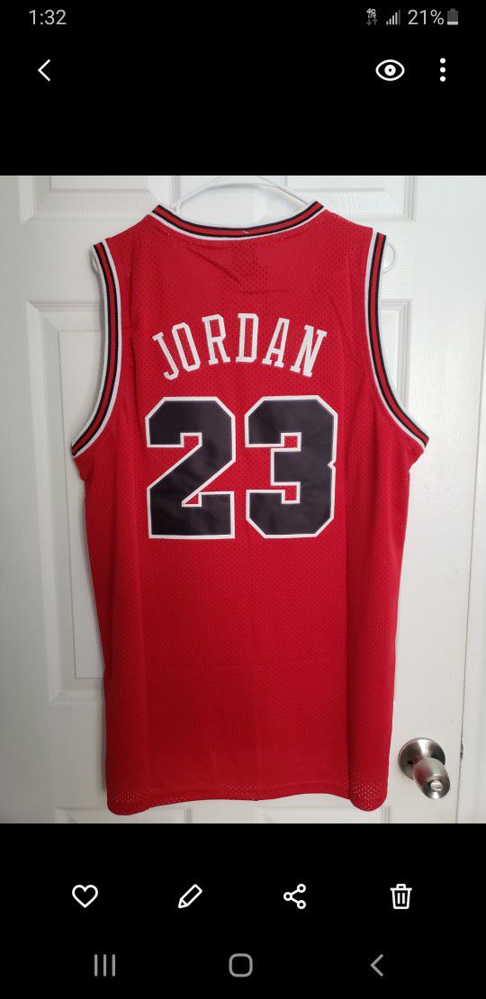 (M) Chicago Bulls #23 Michael Jordan Hardwood Classic Jersey Red