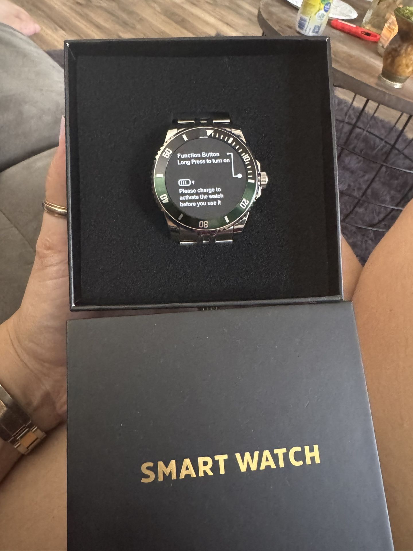Smartwatch Silver/Green β $70