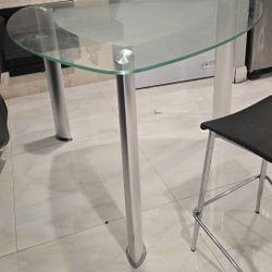 Counter Height Glass Table