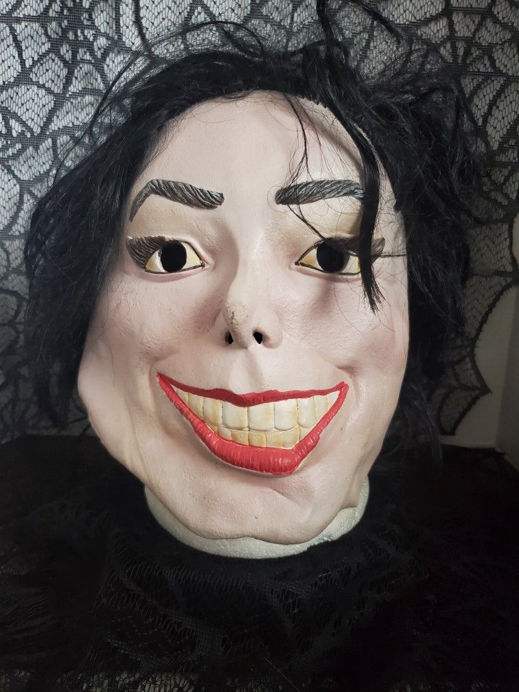 Michael Jackson Latex Mask Rubies Costume Company Halloween Cosplay Thriller