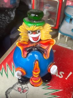 Murano glass clown