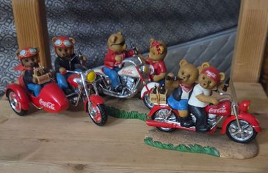 Coca-Cola Motorcycle Bears