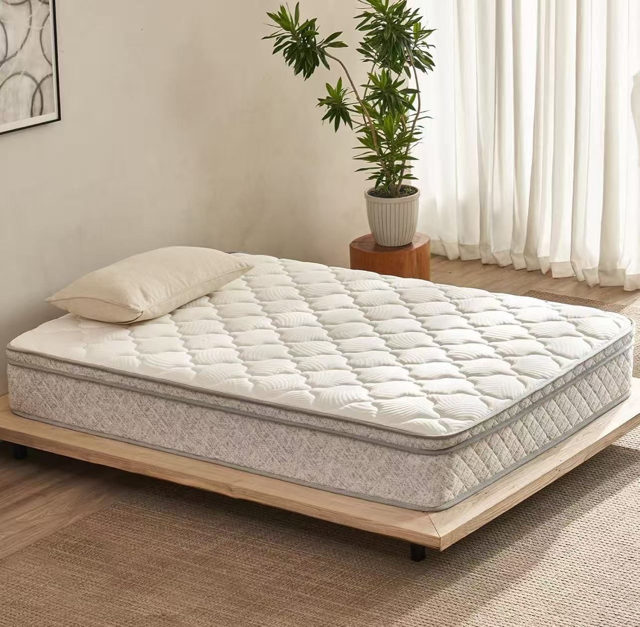 10 inch, Full Size Hybrid Memory Foam Mattress with Pocket Springs, Medium firm