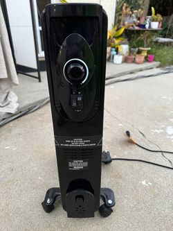 Black Oil-Filled Radiator Space Heater