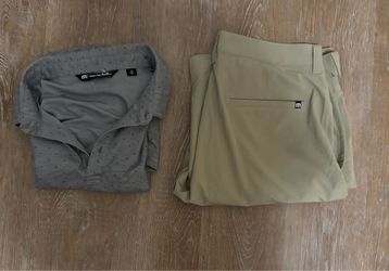 Travis Mathew Polo (Size: Medium) and Shorts (Size: 34)