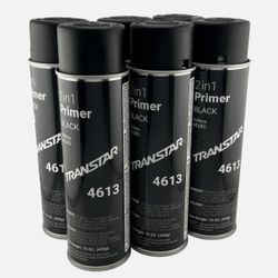 Transtar 4613 2 In 1 Primer, Black, 15oz. - 6 Pack