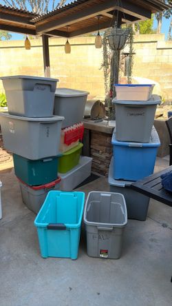 17 storage bins MAKE OFFER