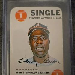 Immaculate 1968 Topps Game #4 Hank Aaron ORIGINAL (NRMT) READY FOR GRADING