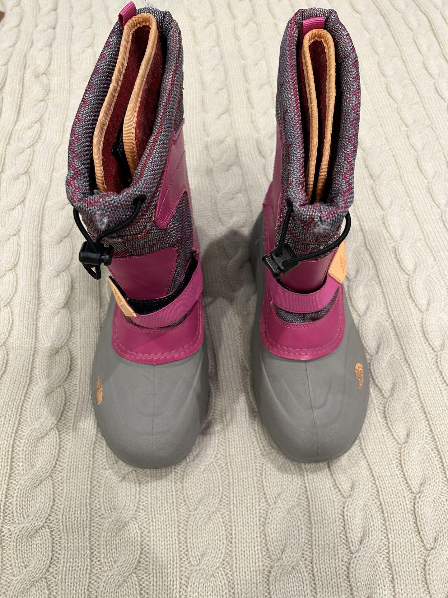 Girl The North Face Therma Felt pink boots 