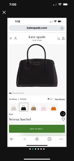 Black Kate Spade Serena Satchel - Brand New