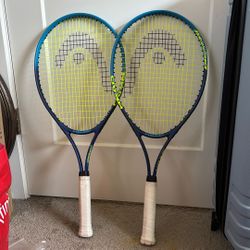 Head Conquest Tennis Rockets- 2 Count
