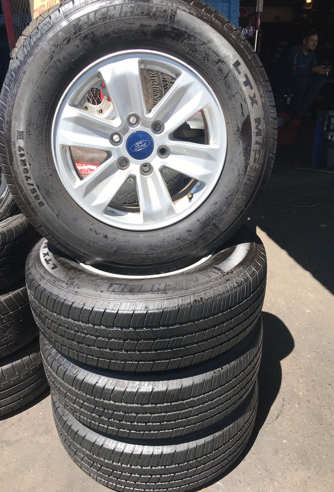 Rims and Michelin tires! Sizes 245/70/17