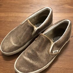Gold Sparkly Vans