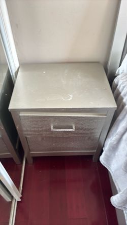 Queen bed frame and nightstand