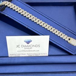 Bracelet 1ok Diamonds Real 