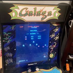Galaga Arcade 1up With Riser