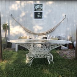 Vintage Midcentury Spun Fiberglass Dining Table