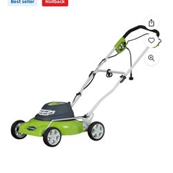 Green works Electric Corded 18” Push Lawn Mower