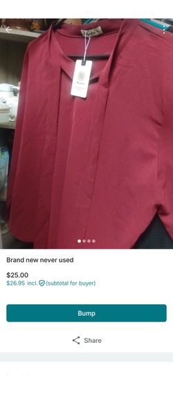 Brand new burgundy blouse