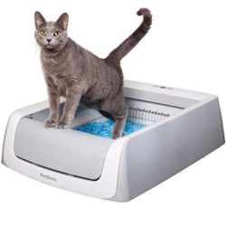 PetSafe ScoopFree Crystal Pro Self-Cleaning Cat Litterbox - Never Scoop Litter Again - Hands-Free Cleanup With Disposable Crystal Tray - Less Tracking