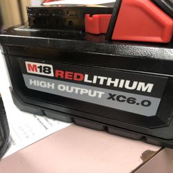 MILWAUKEE FUEL BATTERY 6.0AH $120