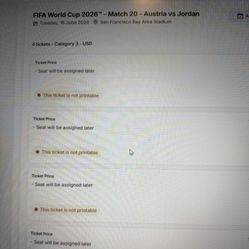 FIFA World Cup 2026 Austria vs Jordan