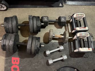 Dumbbells let me know if you interested