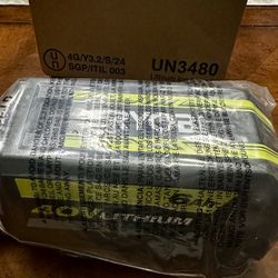 NEW & GENUINE OEM Ryobi 40V Lithium Ion HIGH CAPACITY 6Ah Battery OP40605VNMM