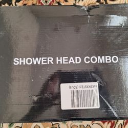 Shower System With Handheld Shower and Rain Shower Combo Set Brush Nickel Brand New 