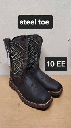 Ariat Work Boots Sz 10 EE Steel Toe
