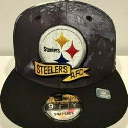Pittsburgh Steelers 2022 New Era 9FIFTY Sideline Ink Dye Black Adjustable Hat